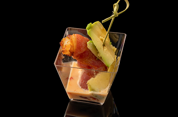 Канапе с креветкой 16 шт