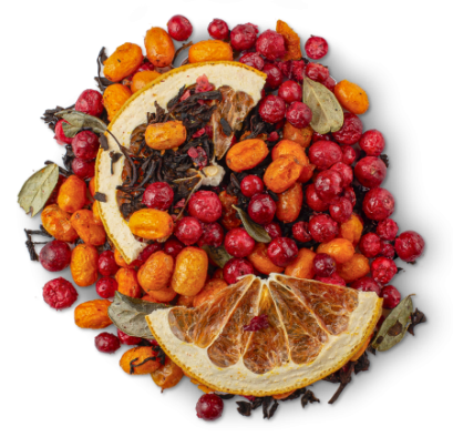 Чай брусника, облепиха, грейпфрут